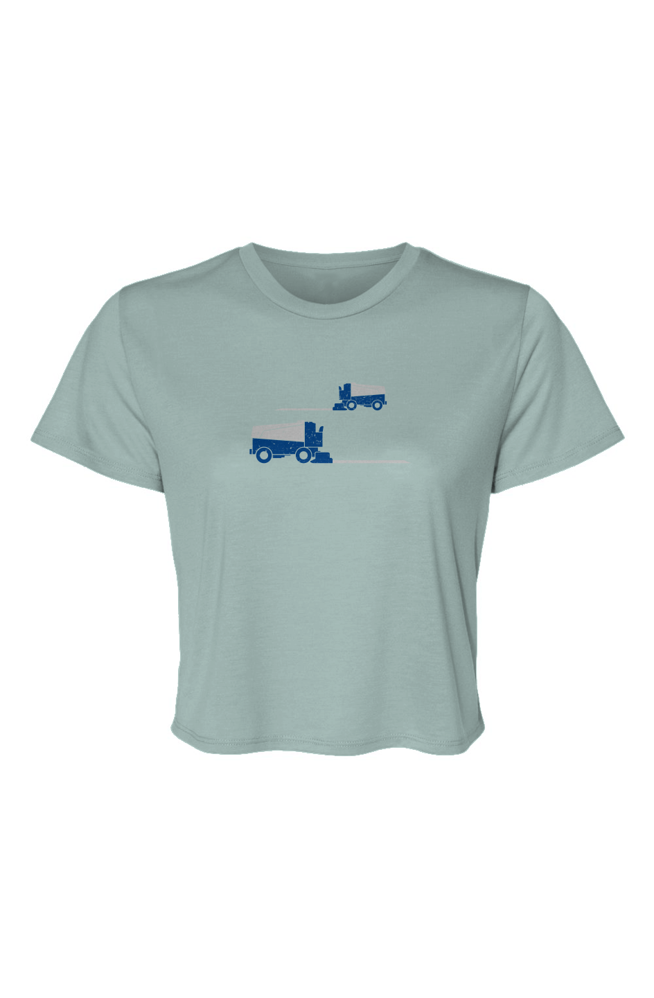 Barn Beauty Resurfacer Cropped Tee Dusty Blue | Barn Garb Hockey Threads