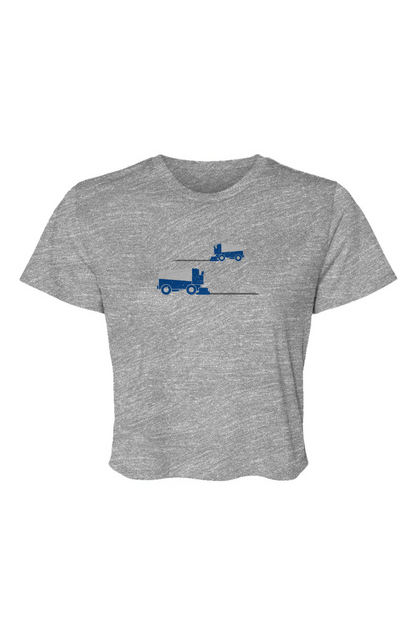 Barn Beauty Resurfacer Cropped Tee Grey | Barn Garb Hockey Threads