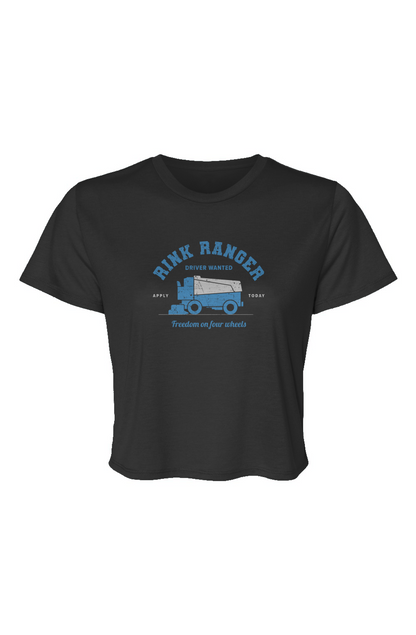 Barn Beauty Rink Ranger Cropped Tee Black | Barn Garb Hockey Threads