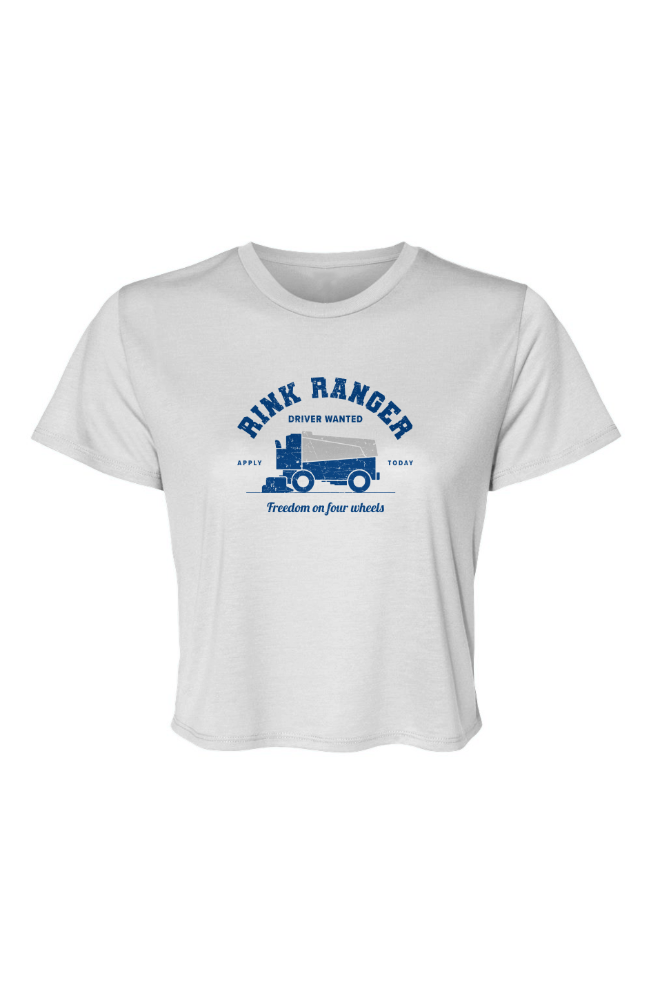 Barn Beauty Rink Ranger Cropped Tee White | Barn Garb Hockey Threads