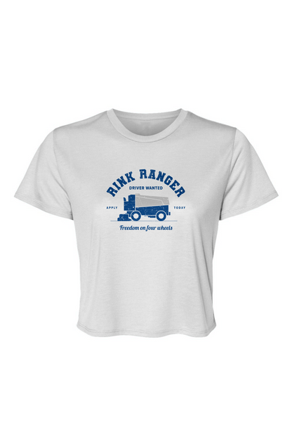 Barn Beauty Rink Ranger Cropped Tee White | Barn Garb Hockey Threads