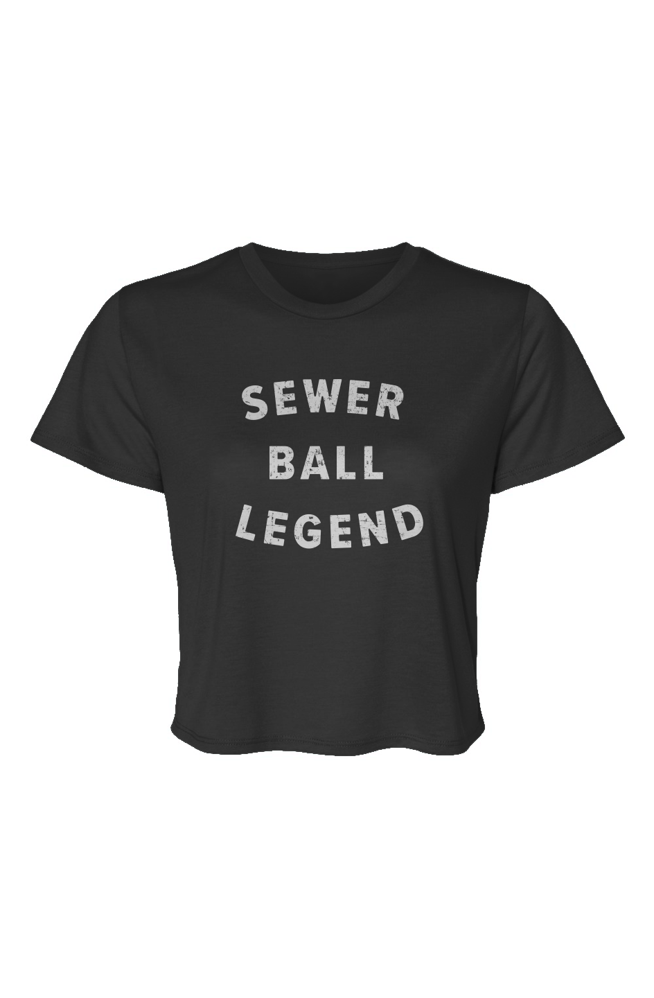 Barn Beauty Sewer Ball Legend Cropped Tee Black | Barn Garb Hockey Threads