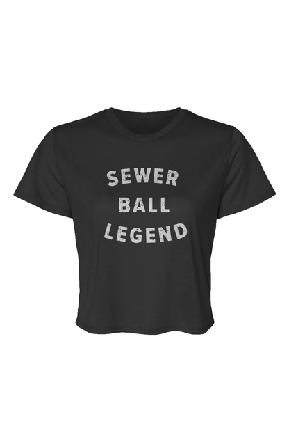 Barn Beauty Sewer Ball Legend Cropped Tee Black | Barn Garb Hockey Threads