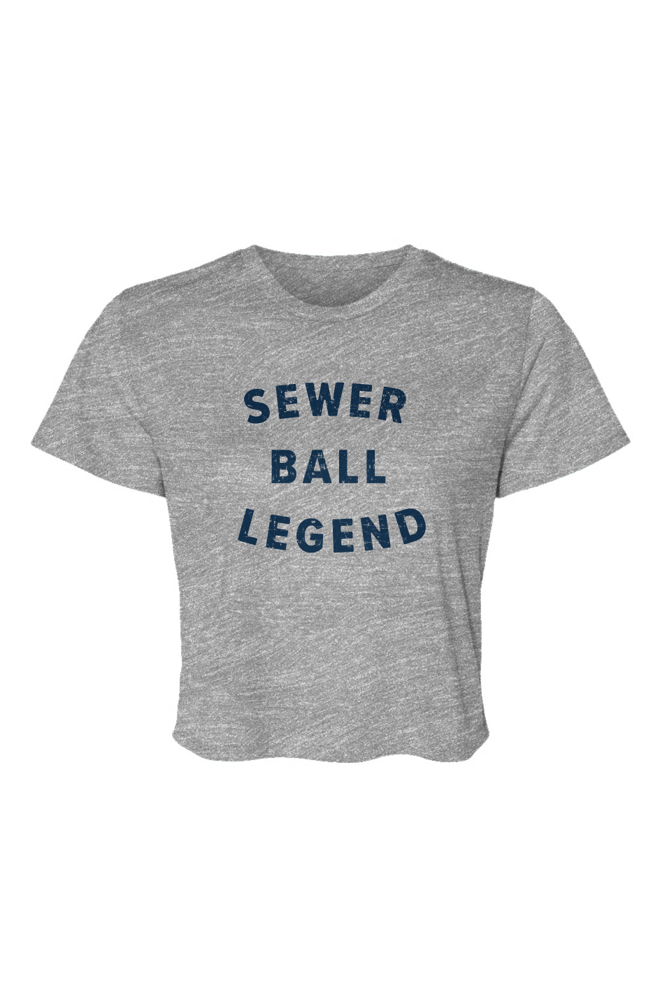 Barn Beauty Sewer Ball Legend Cropped Tee Grey | Barn Garb Hockey Threads