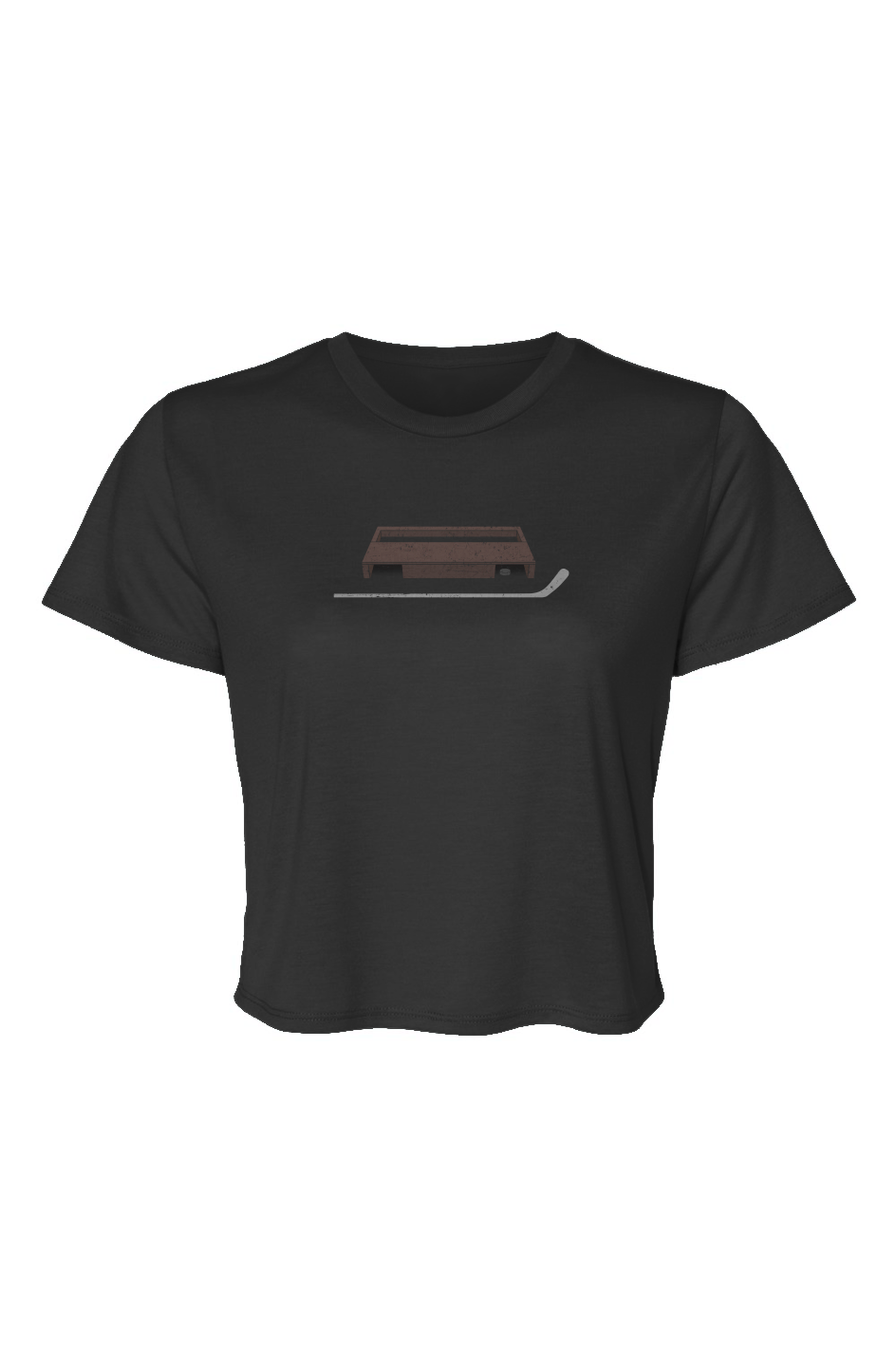 Barn Beauty Shinny King Cropped Tee Black | Barn Garb Hockey Garb