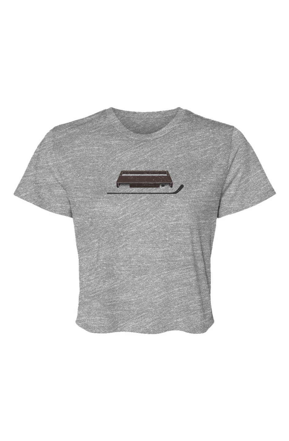 Barn Beauty Shinny King Cropped Tee Grey | Barn Garb Hockey Garb