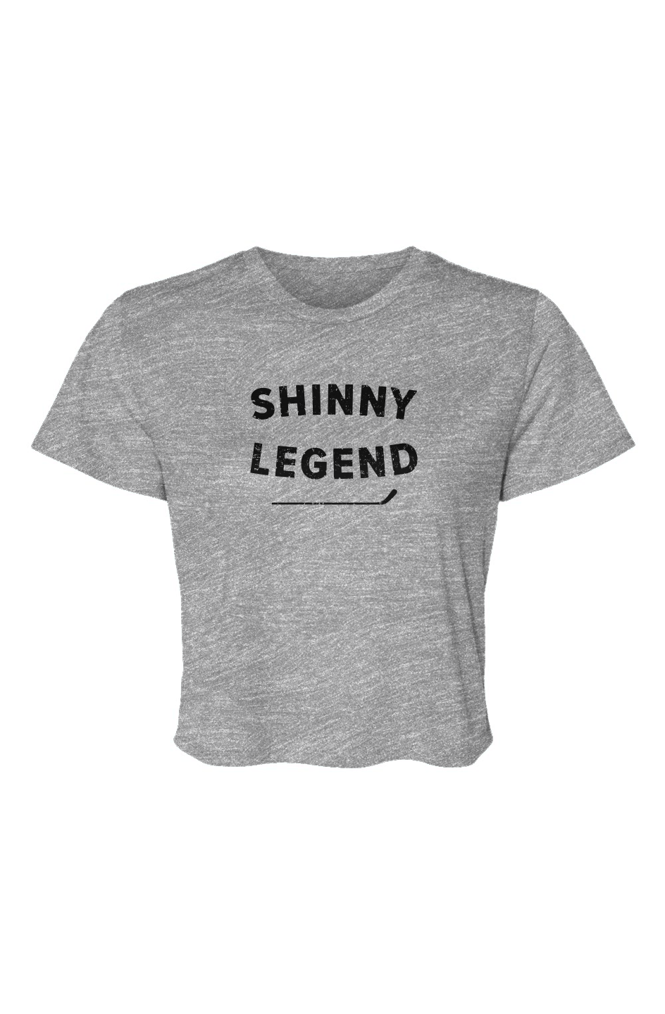 Barn Beauty Shinny Legend Cropped Tee Grey | Barn Garb Hockey Threads