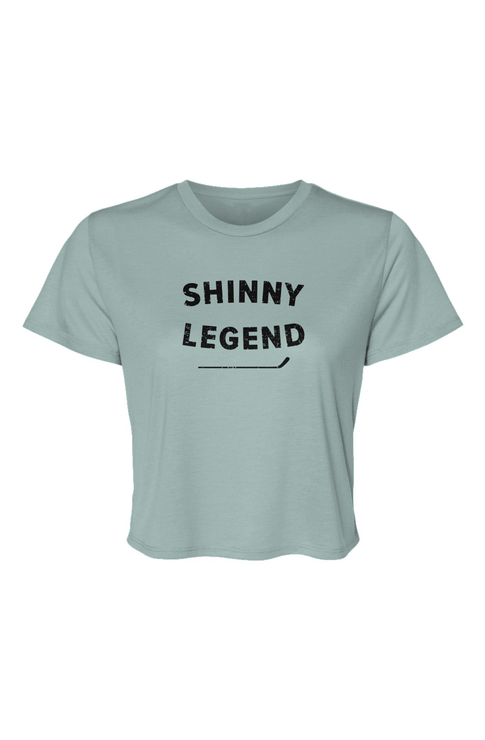 Barn Beauty Shinny Legend Cropped Tee Ice Blue | Barn Garb Hockey Threads