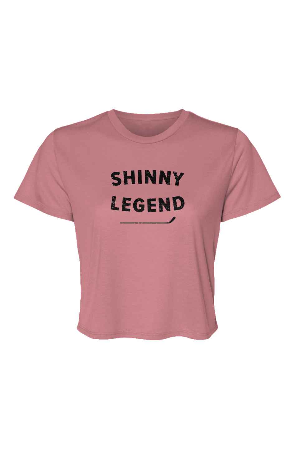 Barn Beauty Shinny Legend Cropped Tee Pink | Barn Garb Hockey Threads