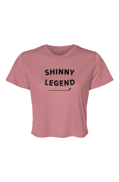 Barn Beauty Shinny Legend Cropped Tee Pink | Barn Garb Hockey Threads