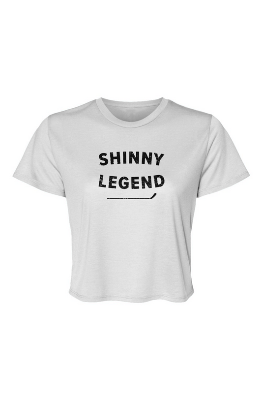 Barn Beauty Shinny Legend Cropped Tee White | Barn Garb Hockey Threads