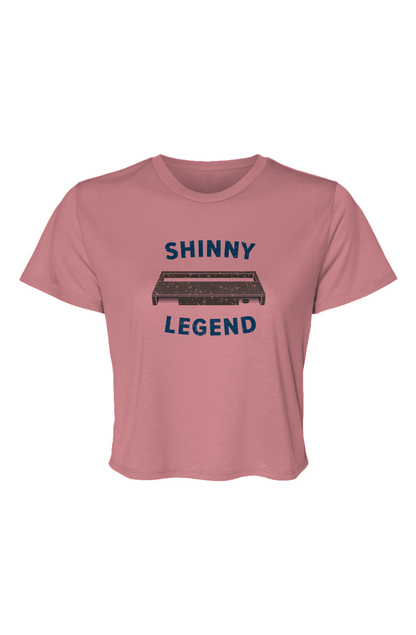 Barn Beauty Shinny Legend Goal Cropped Tee Mauve | Barn Garb Hockey Threads