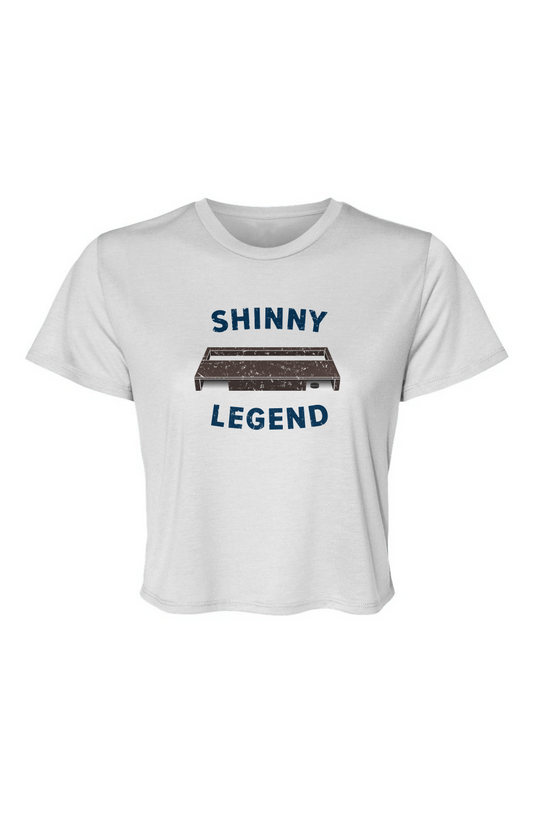 Barn Beauty Shinny Legend Goal Cropped Tee White | Barn Garb Hockey Threads