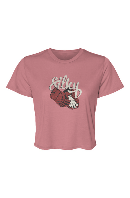 Barn Beauty Silky Cropped Tee Mauve | Barn Garb Hockey Threads
