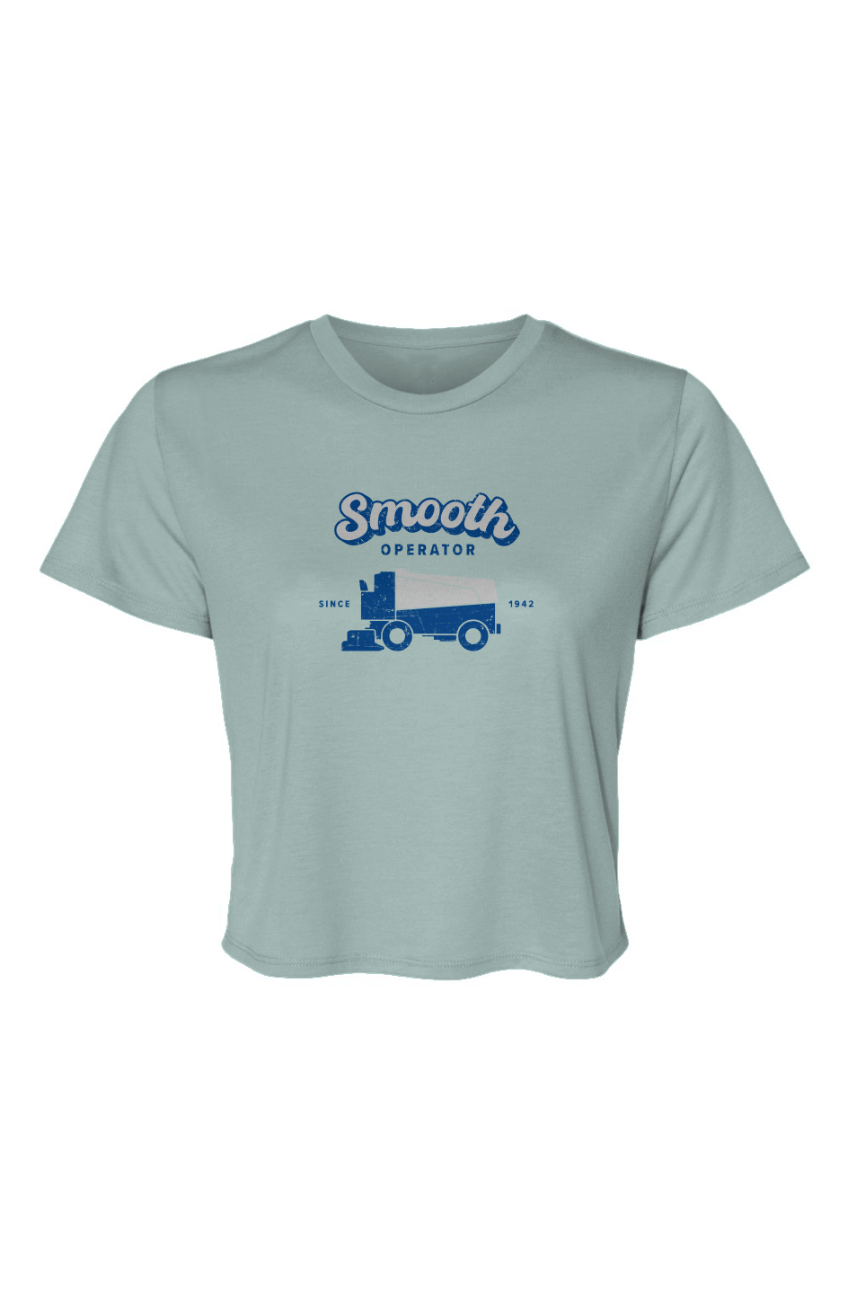 Barn Beauty Smooth Operator Cropped Tee Blue | Barn Garb Hockey Threads