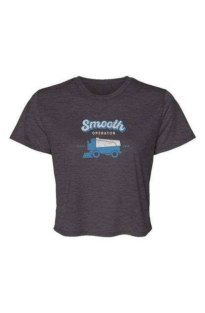 Barn Beauty Smooth Operator Cropped Tee Charcoal | Barn Garb Hockey Threads