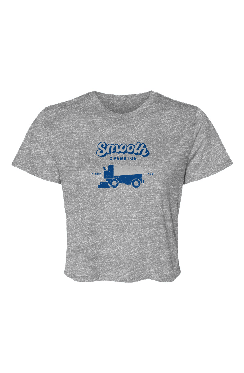 Barn Beauty Smooth Operator Cropped Tee Grey | Barn Garb Hockey Threads