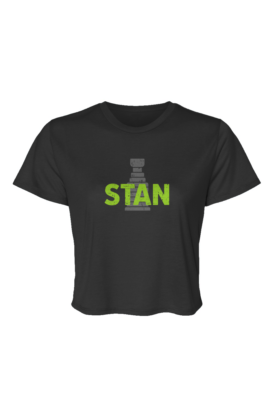 Barn Beauty Stan Cropped Tee Black | Barn Garb Hockey Threads