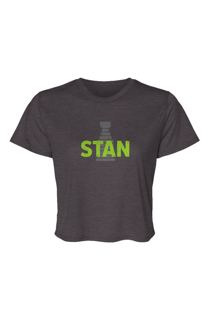 Barn Beauty Stan Cropped Tee Charcoal | Barn Garb Hockey Threads