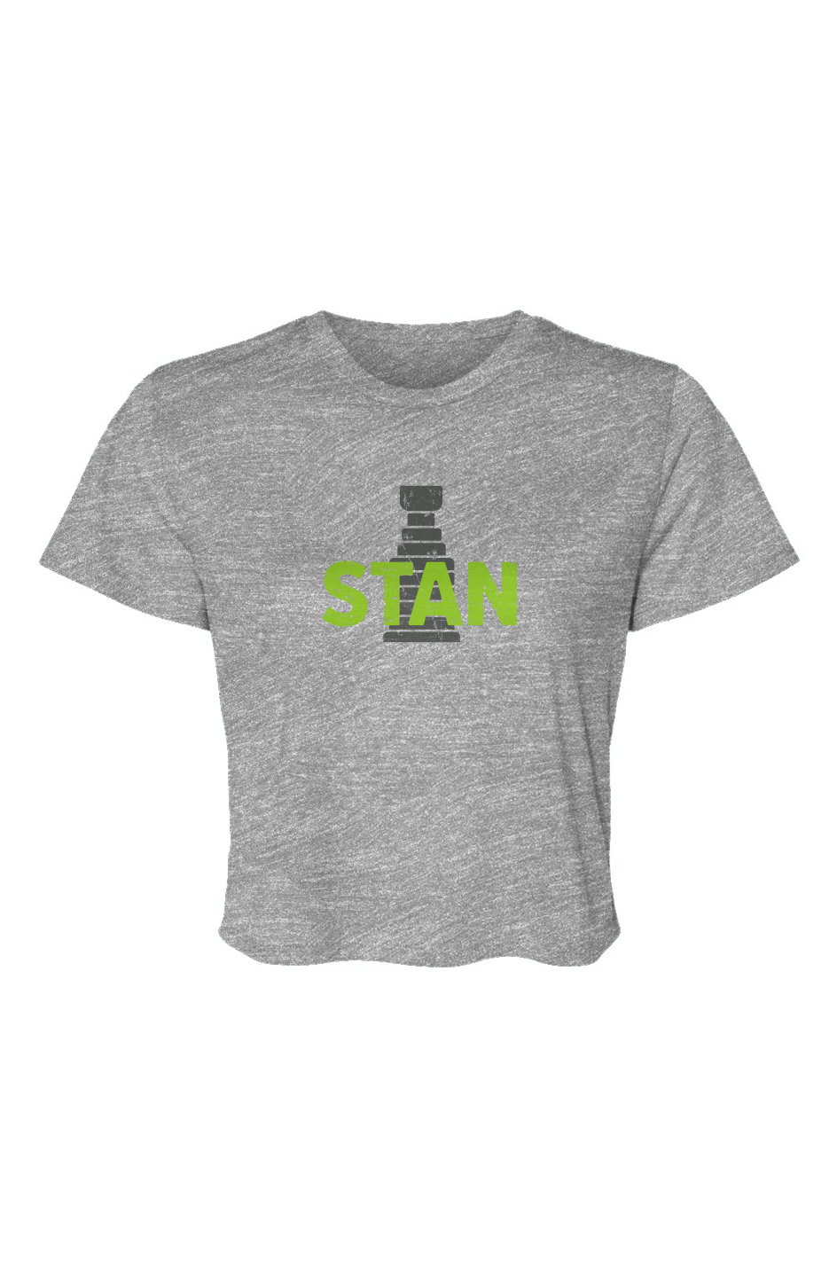 Barn Beauty Stan Cropped Tee Grey | Barn Garb Hockey Threads