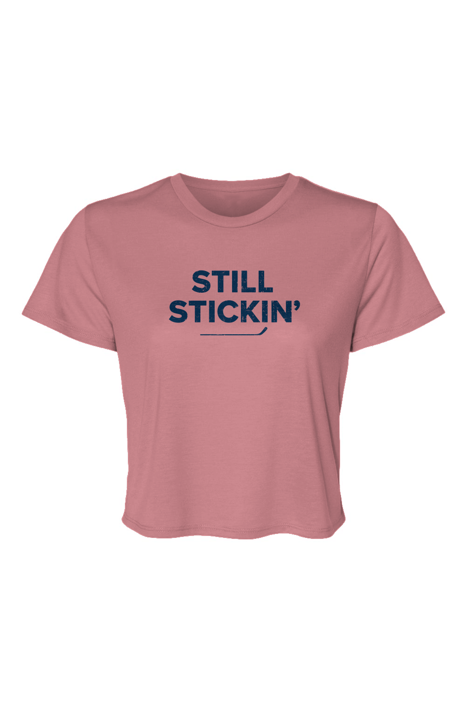 Barn Beauty Still Stickin' Cropped Tee Mauve | Barn Garb Hockey Threads