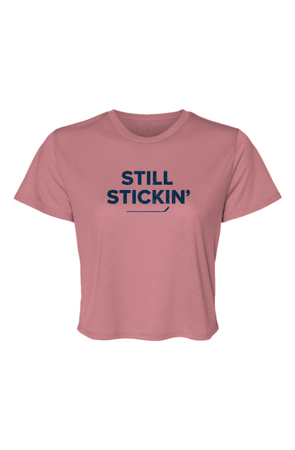 Barn Beauty Still Stickin' Cropped Tee Mauve | Barn Garb Hockey Threads