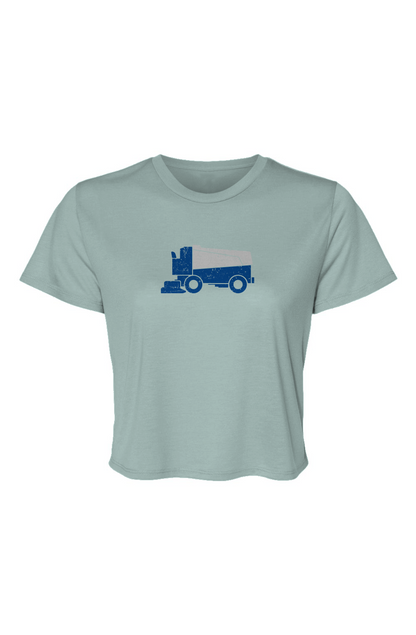 Barn Beauty Surface Boss Flowy Cropped Tee Blue | Barn Garb Hockey Threads