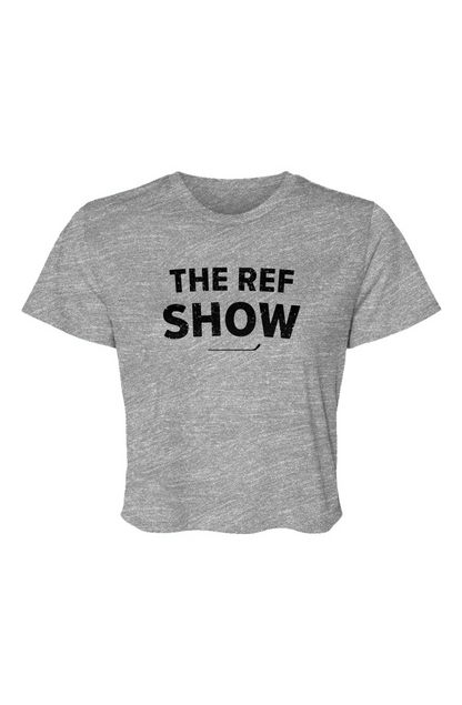 Barn Beauty The Ref Show Cropped Tee Grey | Barn Garb Hockey Threads