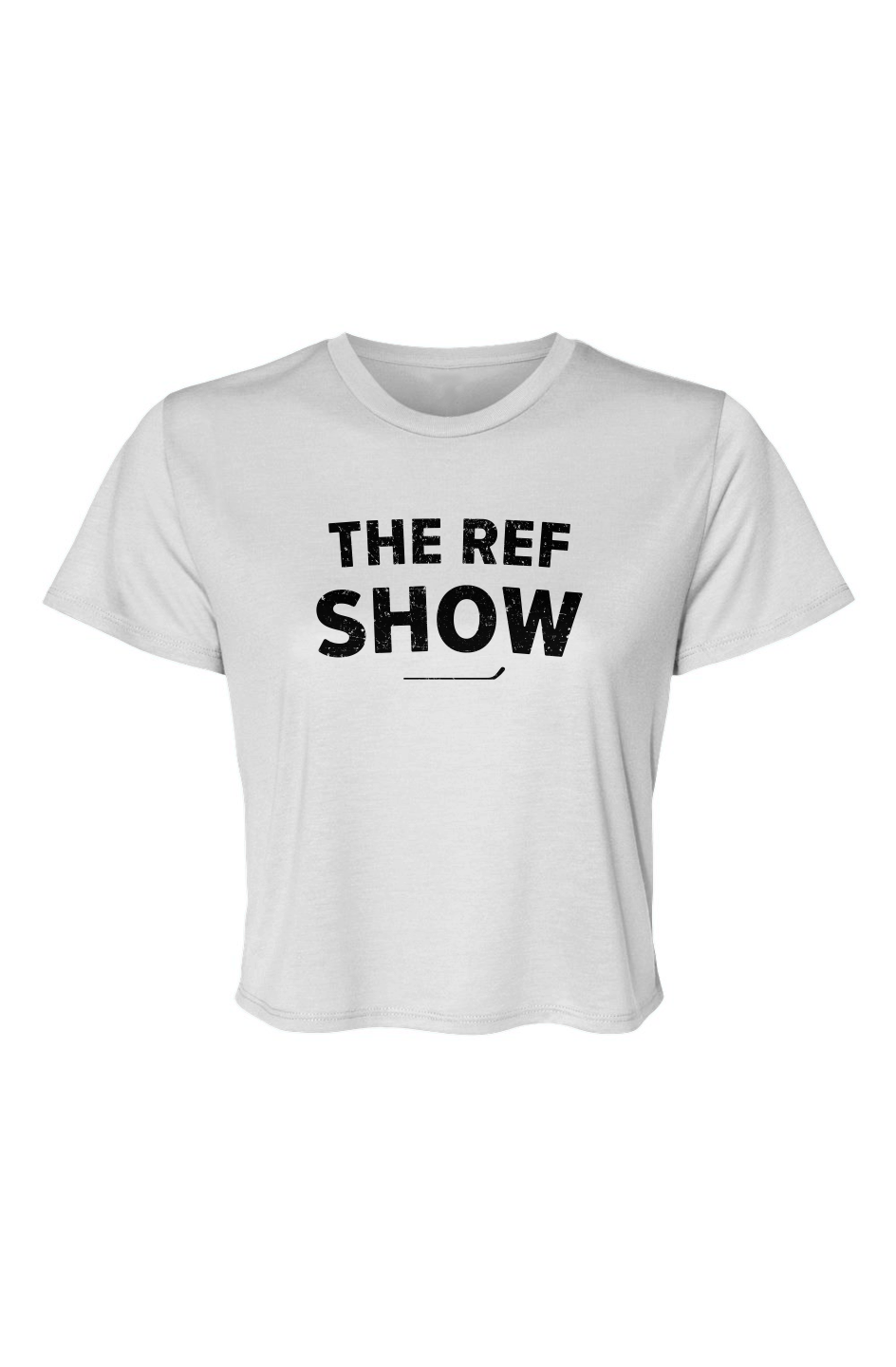 Barn Beauty The Ref Show Cropped Tee White | Barn Garb Hockey Threads