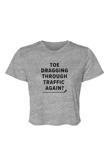 Barn Beauty Traffic Cropped Tee Grey | Barn Garb Hockey Threads