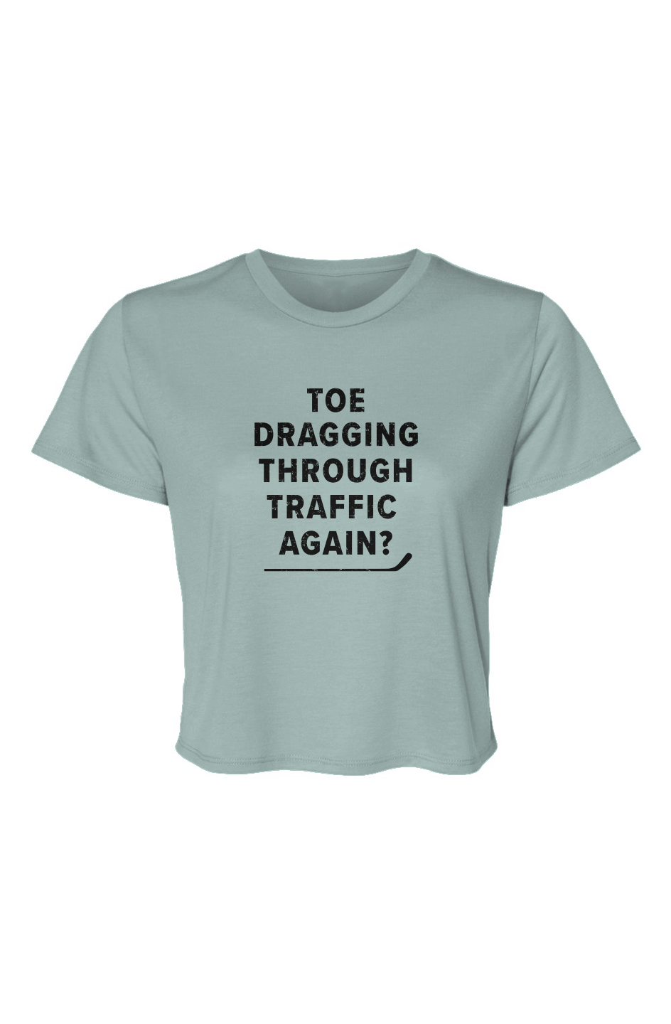 Barn Beauty Traffic Cropped Tee Ice Blue | Barn Garb Hockey Threads