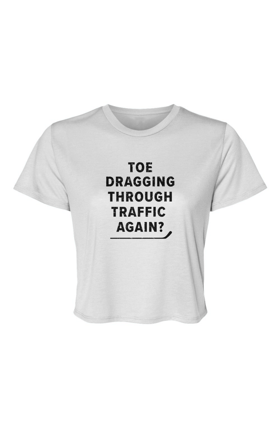 Barn Beauty Traffic Cropped Tee White | Barn Garb Hockey Threads