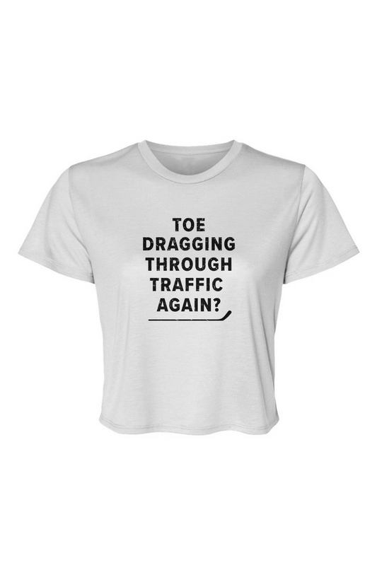 Barn Beauty Traffic Cropped Tee White | Barn Garb Hockey Threads