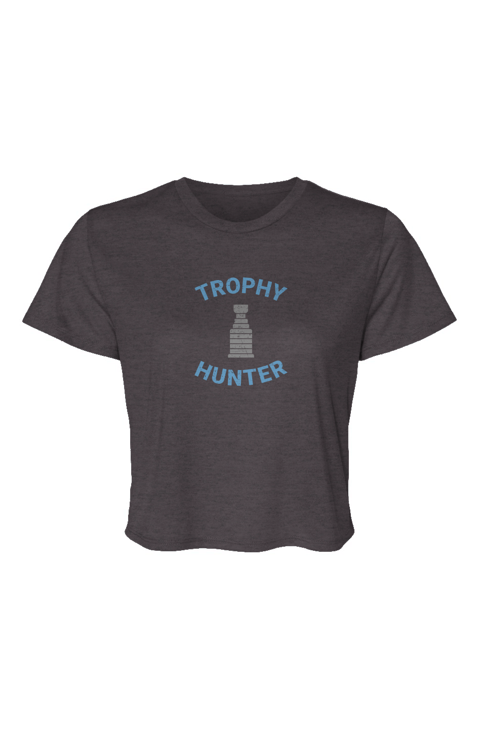 Barn Beauty Trophy Hunter Cropped Tee Charcoal | Barn Garb Hockey Threads