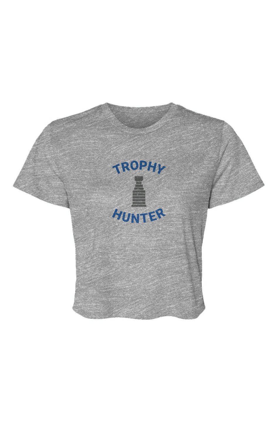 Barn Beauty Trophy Hunter Cropped Tee Grey | Barn Garb Hockey Threads