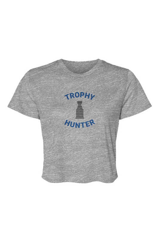 Barn Beauty Trophy Hunter Cropped Tee Grey | Barn Garb Hockey Threads