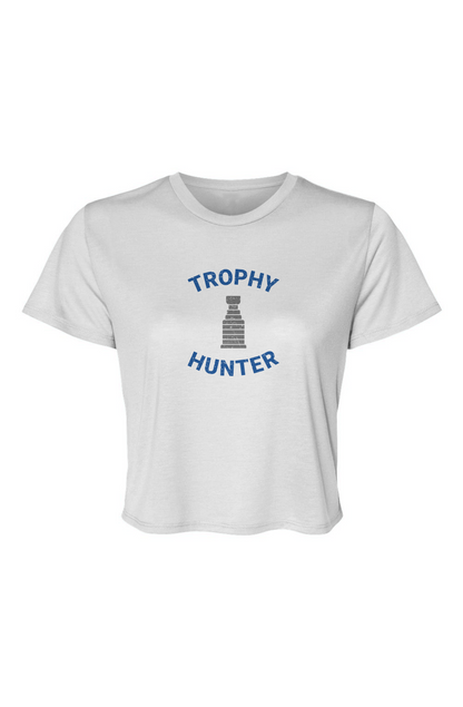 Barn Beauty Trophy Hunter Cropped Tee White | Barn Garb Hockey Threads
