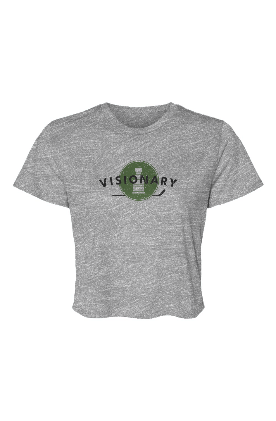 Barn Beauty Visionary Flowy Cropped Tee 
Grey | Barn Garb Hockey Threads
