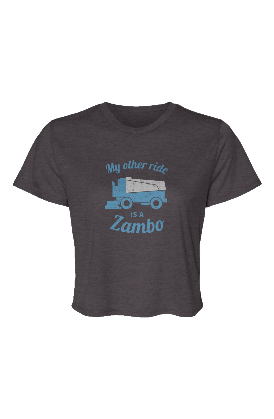 Barn Beauty Zambo Cropped Tee Charcoal | Barn Garb Hockey Threads