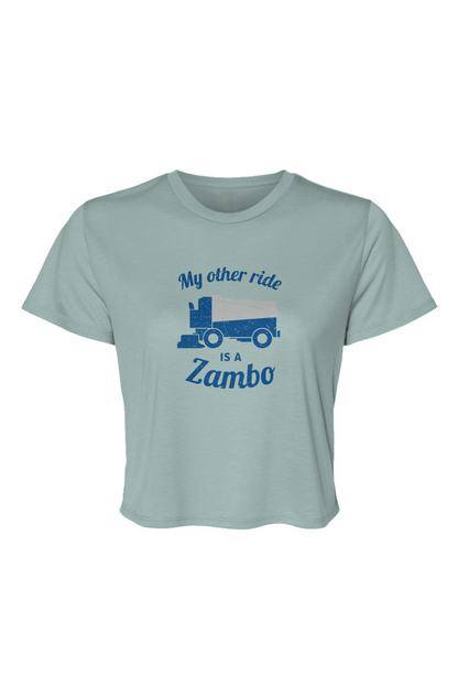 Barn Beauty Zambo Cropped Tee Dusty Blue | Barn Garb Hockey Threads