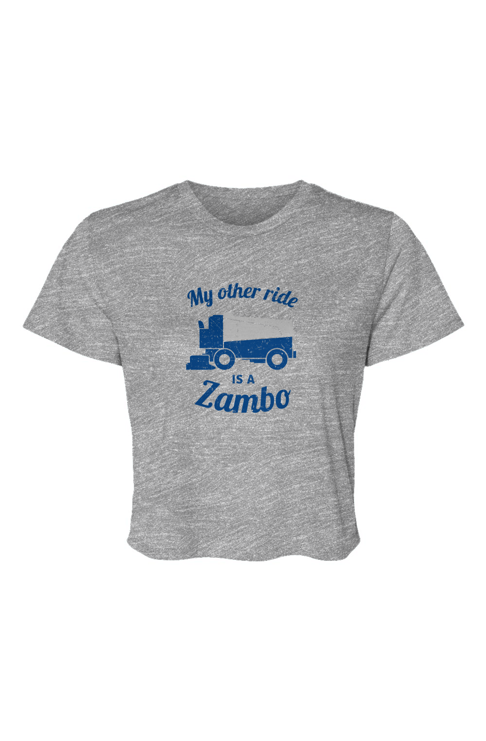 Barn Beauty Zambo Cropped Tee Heather Grey | Barn Garb Hockey Threads