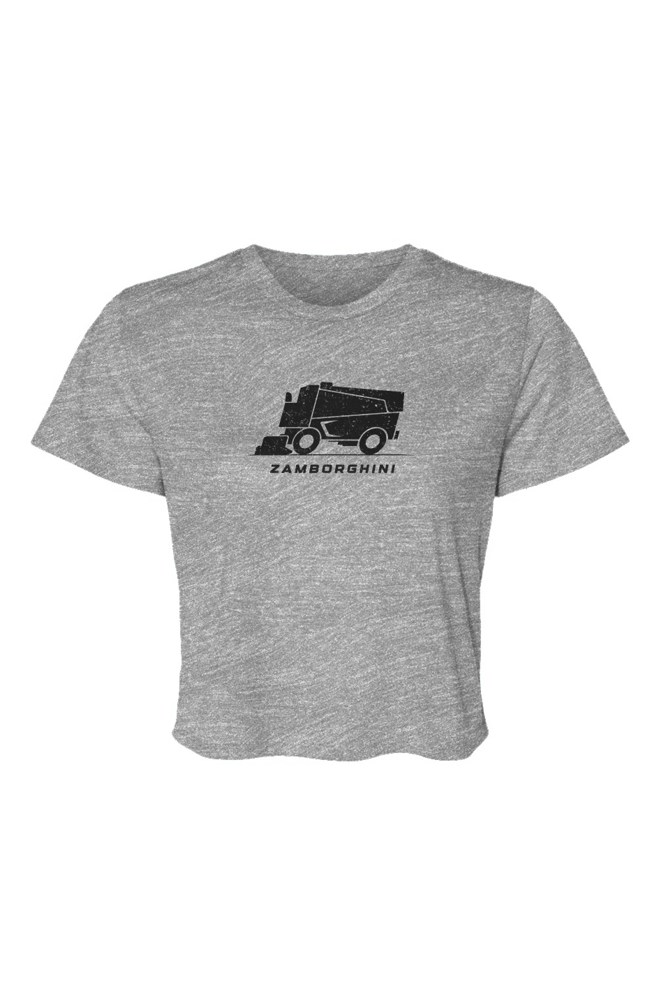 Barn Beauty Zamborghini Flowy Cropped Tee Grey | Barn Garb Hockey Threads