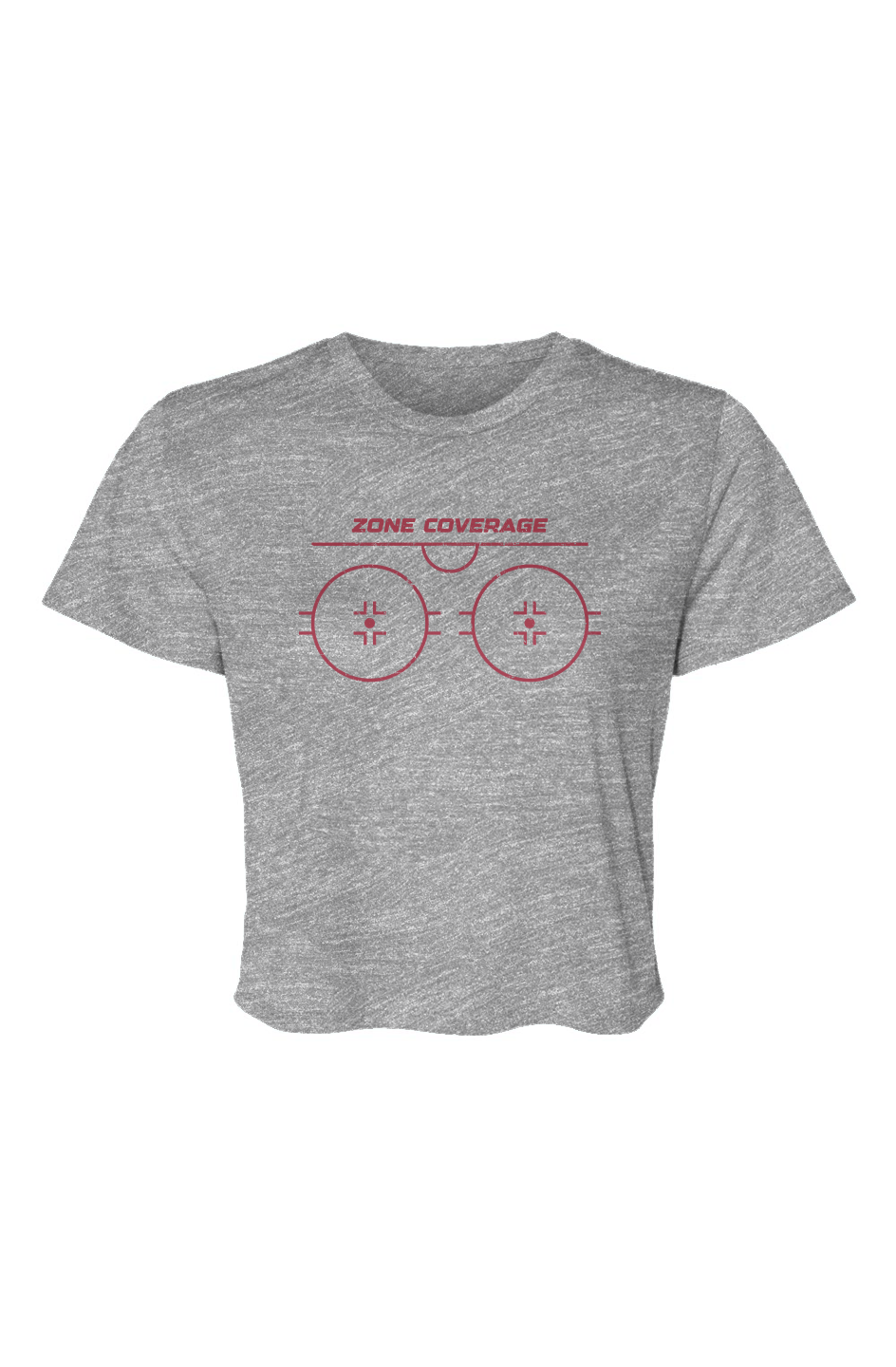 Barn Beauty Zone Coverage Flowy Cropped Tee Grey | Barn Garb Hockey Threads