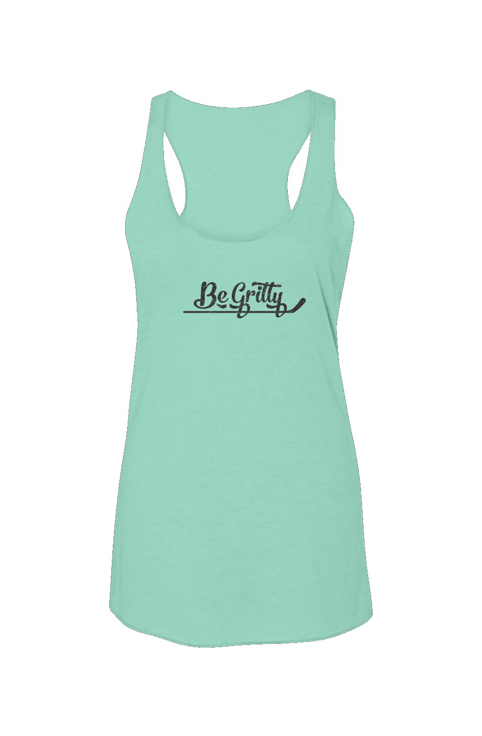 Be Gritty Racerback Barn Tank Mint | Barn Garb Hockey Threads