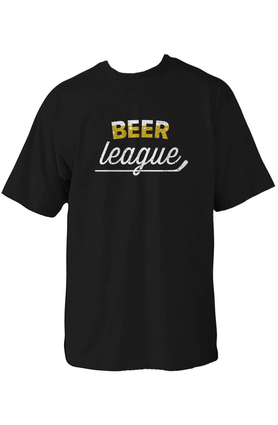 Beer League 90s Throwback Tee Black | Barn Garb Hockey Threads