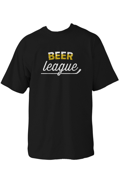 Beer League 90s Throwback Tee Black | Barn Garb Hockey Threads