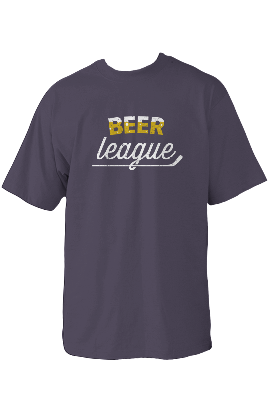 Beer League 90s Throwback Tee Navy Blue | Barn Garb Hockey Threads