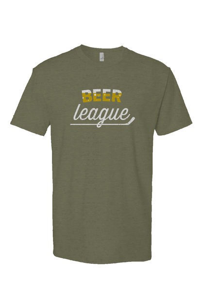 Beer League Breakaway Performance Tee Military Green | Barn Garb Hockey Threads