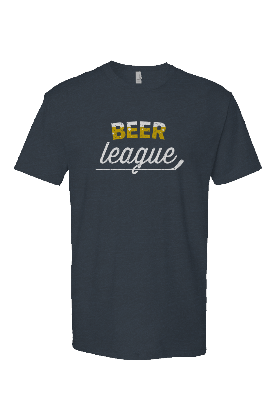 Beer League Breakaway Performance Tee Navy Blue | Barn Garb Hockey Threads