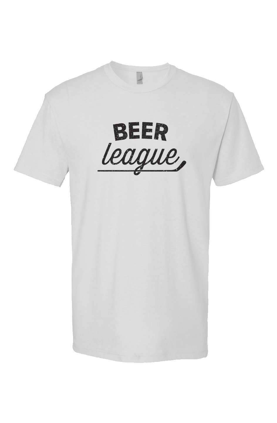 Beer League Breakaway Performance Tee White | Barn Garb Hockey Threads